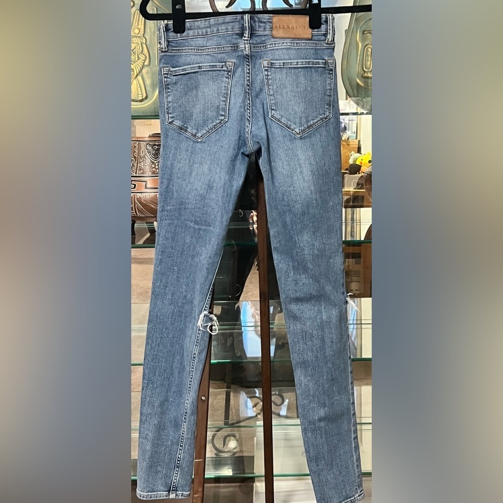 Women’s ALL SAINTS Low-Rise Skinny Fit Jean’s SIZE:26 - Picture 3 of 8